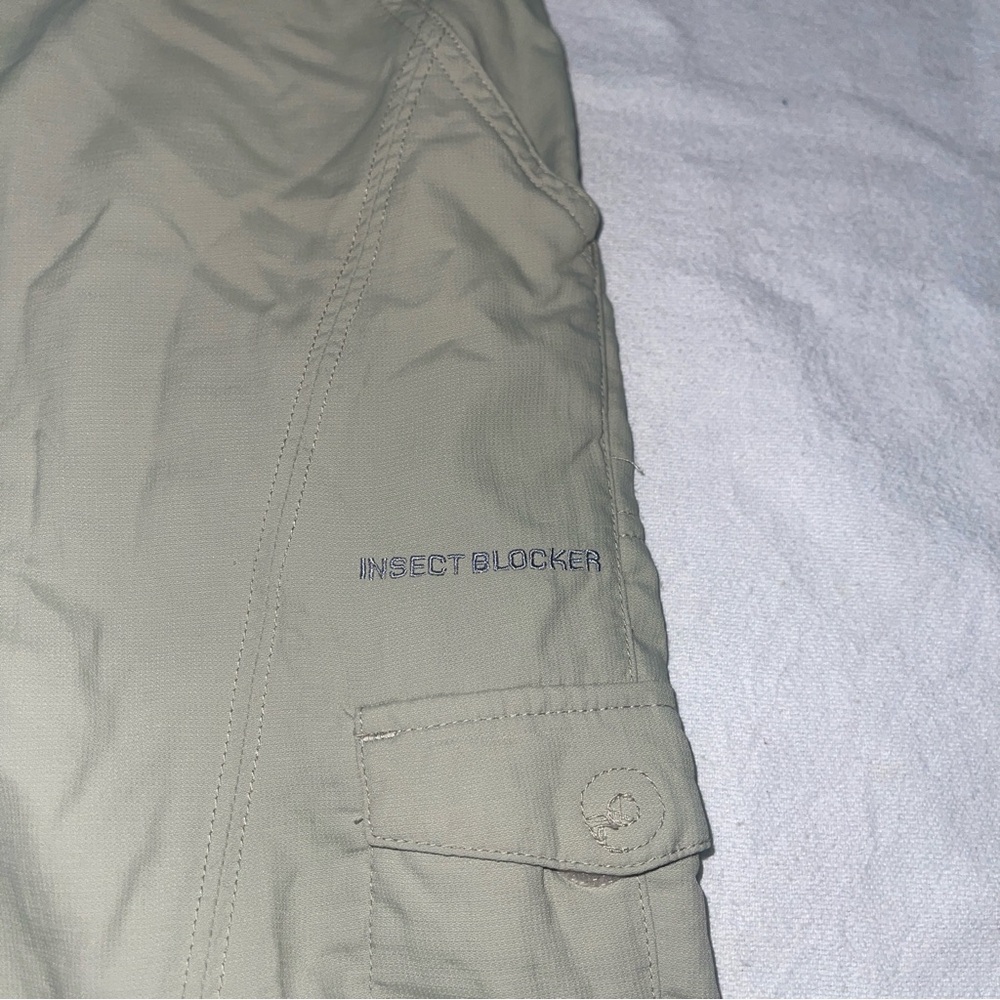 Columbia Insect Blocker Hiking Pants Women’s 4 Regular Khaki Outdoor Travel - Picture 4 of 16